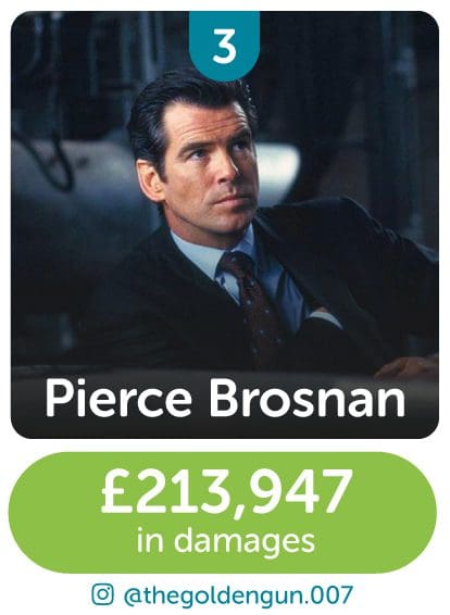 Pierce Brosnan 3rd cautious 007